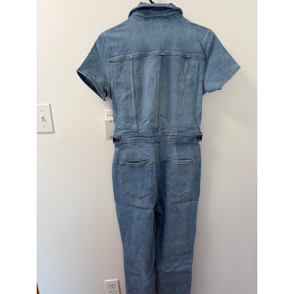 Good American Denim Jumpsuit Womens M Light Wash Utility Boilersuit GMJS731SO - Picture 6 of 8